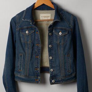 Pilcro & The Letterpress Anthropologie Classic Denim Trucker Jacket Womens Sz XS